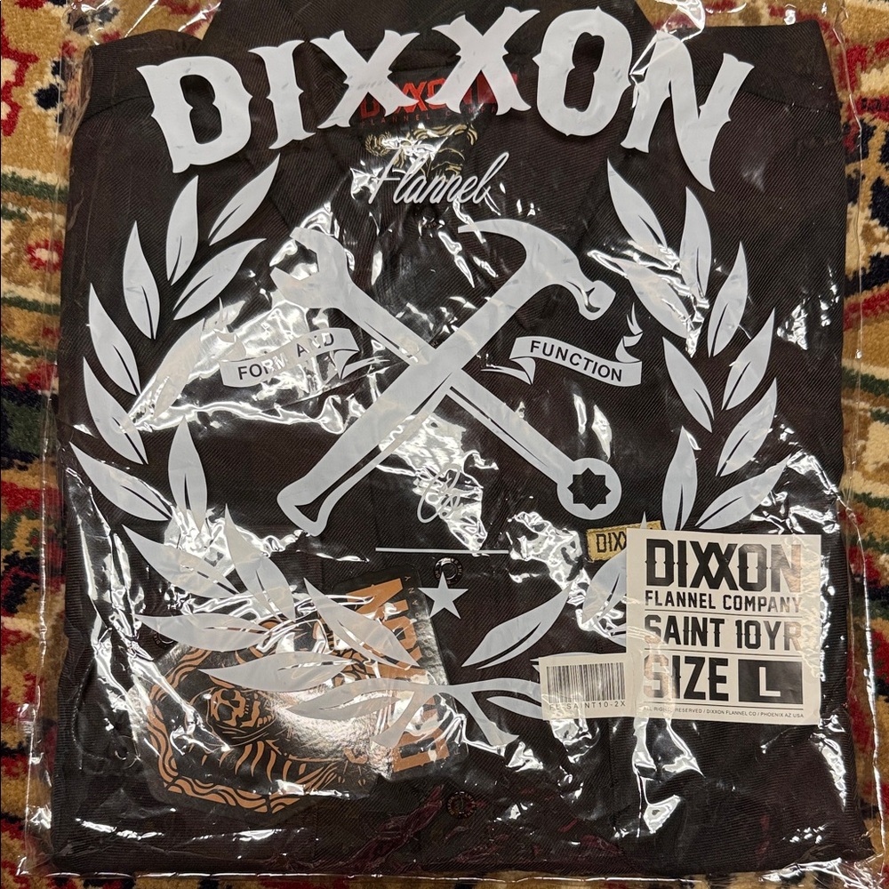 DIXXON Saint 10YR Brown Plaid Casual Button Down Shirt